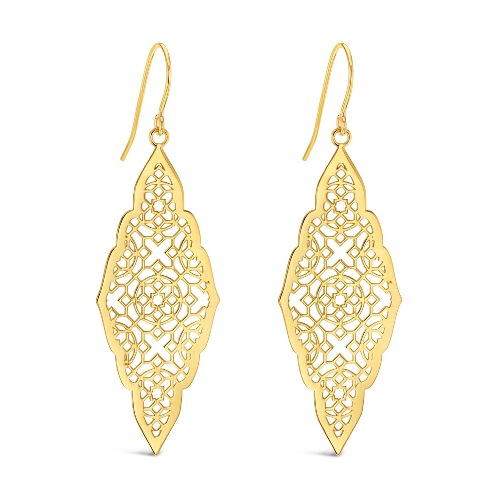 ## 9Y FILIGREE FLAT DROP