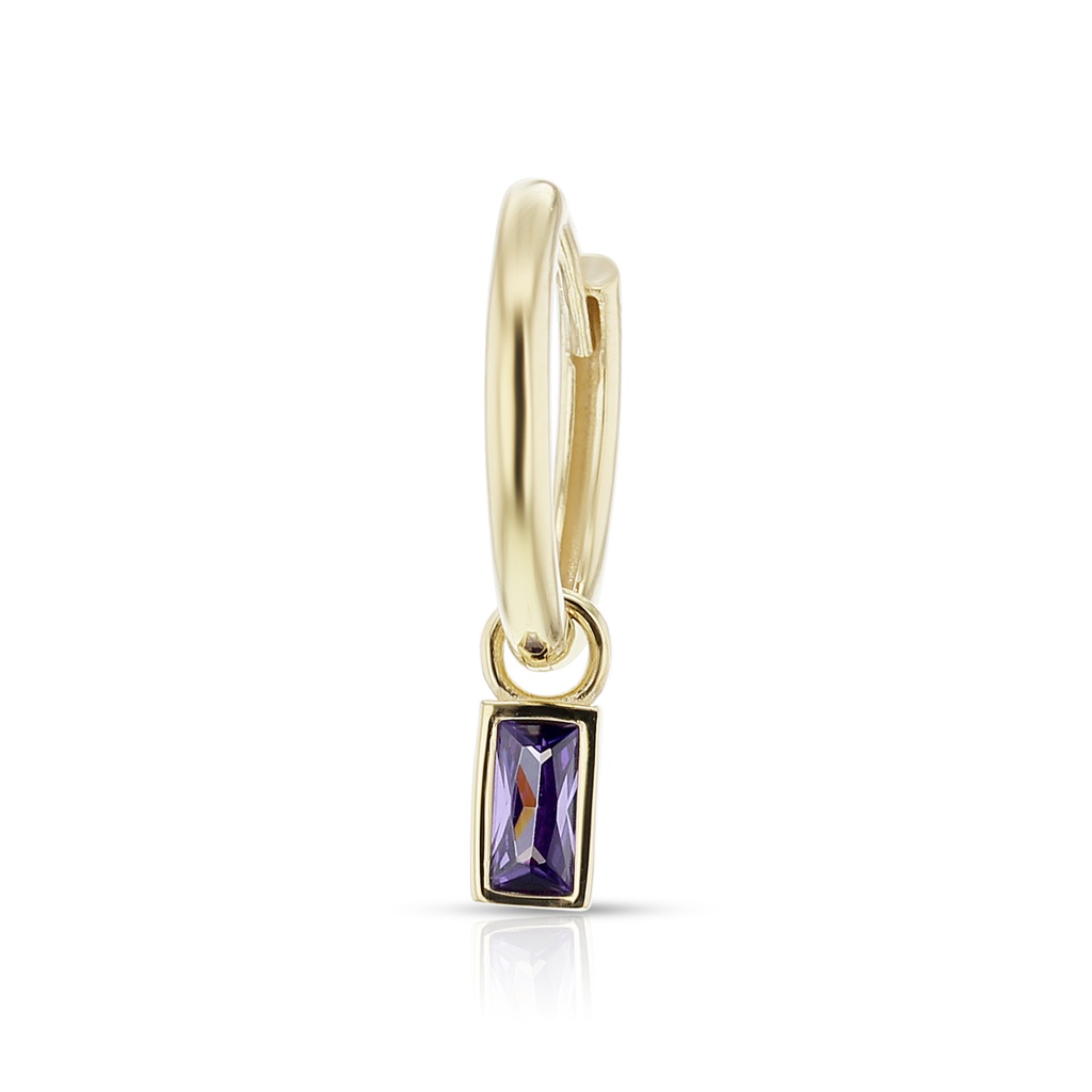 ## 9Y 11.5MM HUGGIES - AMETHYST D