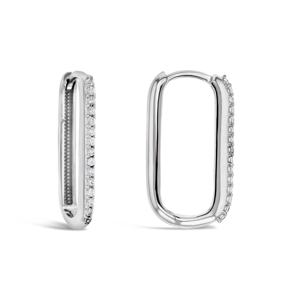 ## 9W CZ LARGE PAPERCLIP HUGGIE