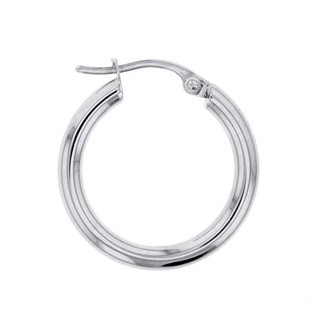 9W PLAIN 15MM HOOP EARRING