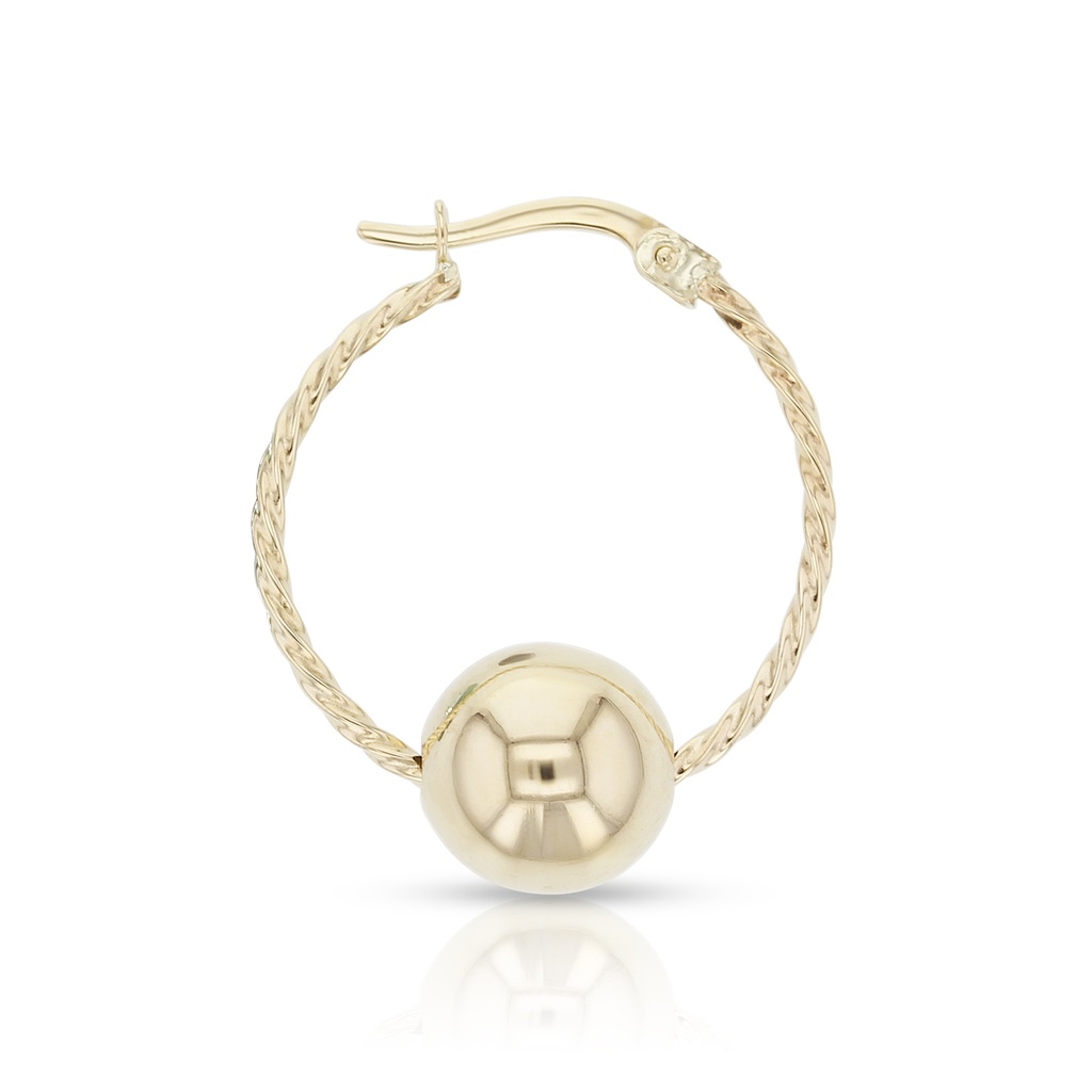 ### 9Y FINE TWIST HOOP W/ SLIDING