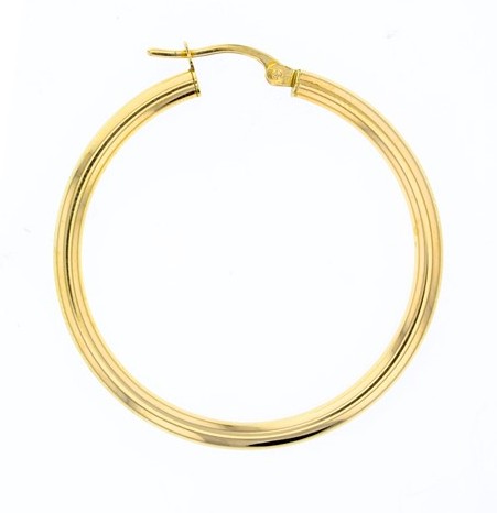 9Y PLAIN 30MM HOOP EARRING