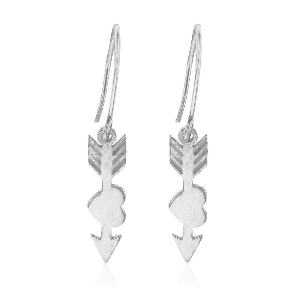 9W HEART ARROW EARRING