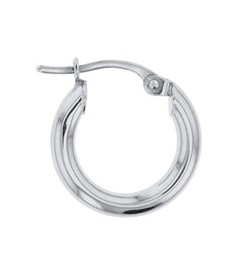 9W PLAIN 10MM HOOP EARRING