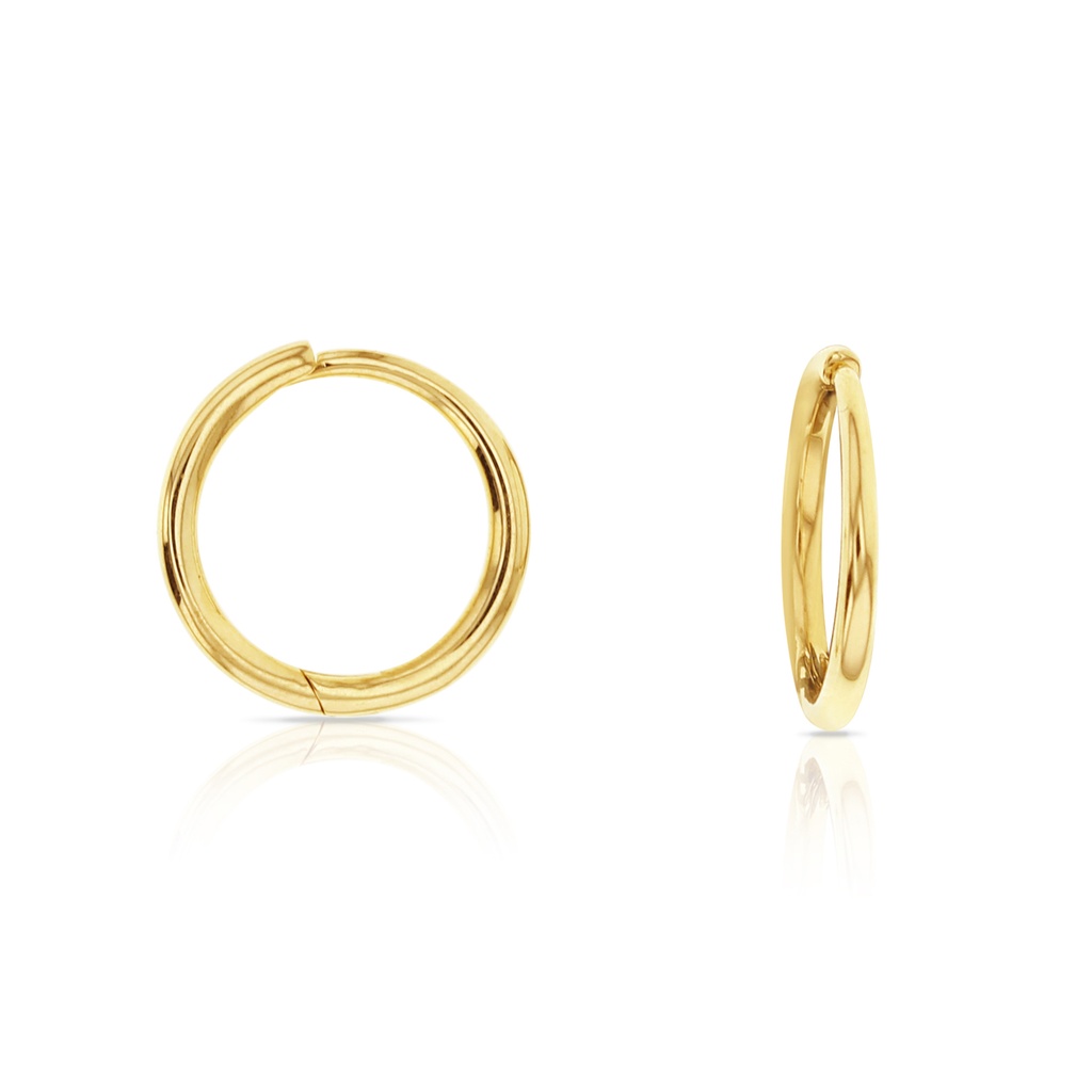 9Y MEDIUM PLAIN WIRE HUGGIE