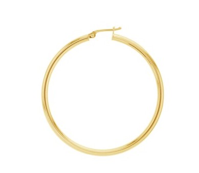 9Y PLAIN 40MM HOOP EARRING