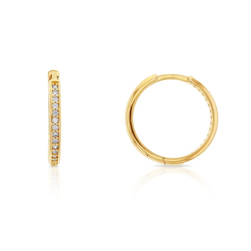 ## 9Y CHANNEL SET CZ HUGGIE