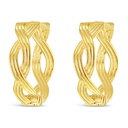 ## 9Y SWIRL PLAIT HUGGIE