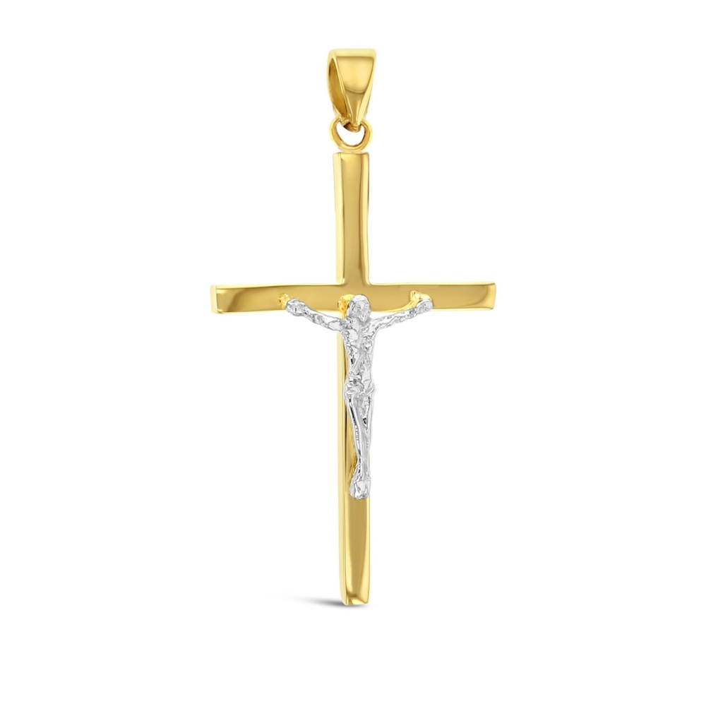 9YW LARGE CRUCIFIX PENDANT 