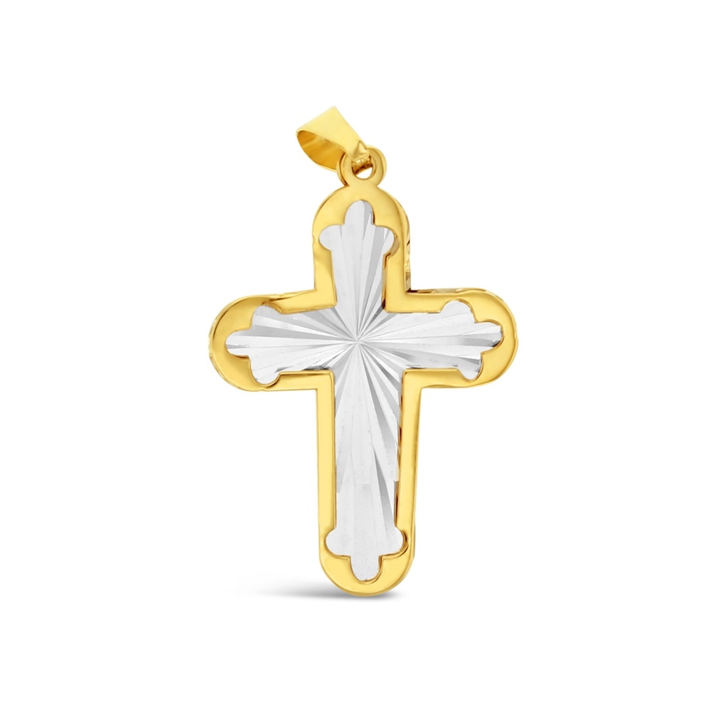 ### 9YW FANCY CROSS PENDANT