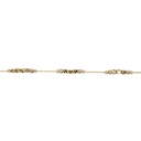 ## 9Y CHAIN & DIAMOND CUT BALL BRACELET