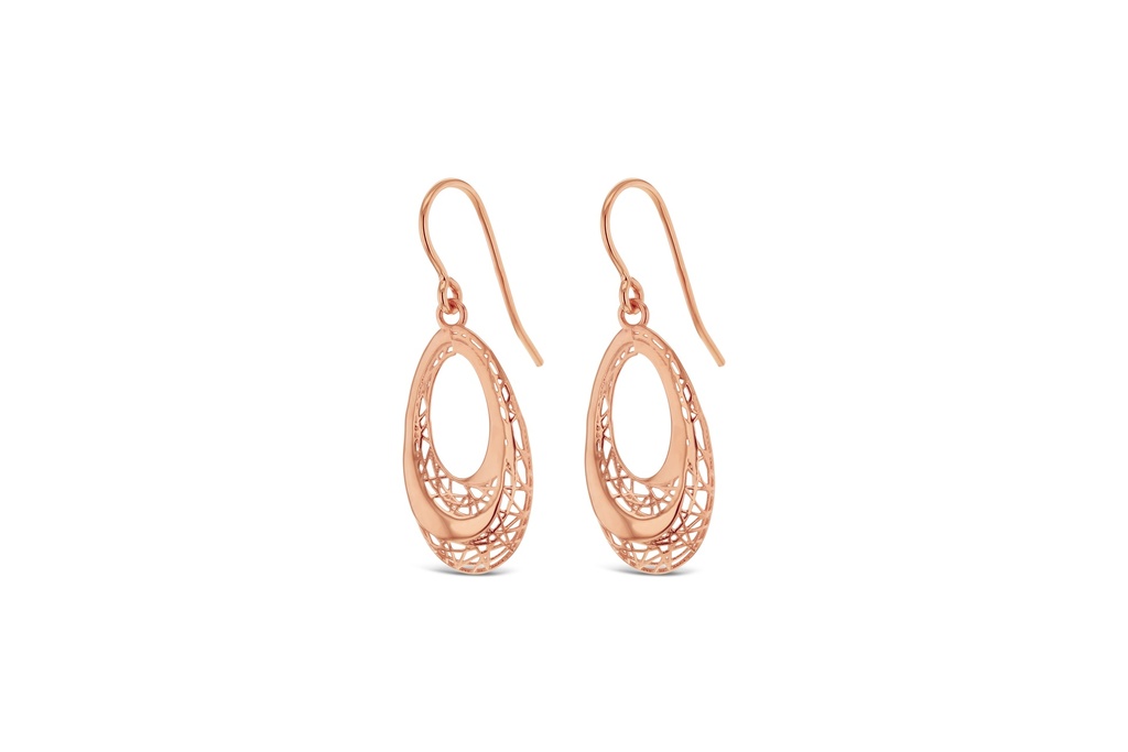 9R FILIGREE OPEN OVAL DROP