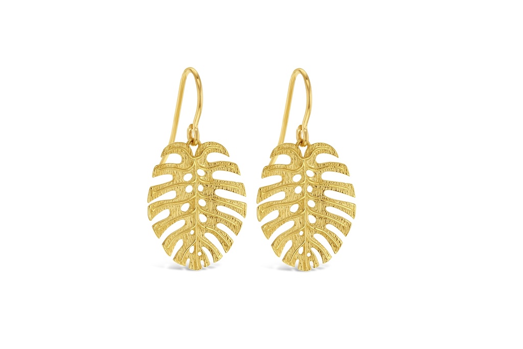 9Y LEAF DROP EARRING