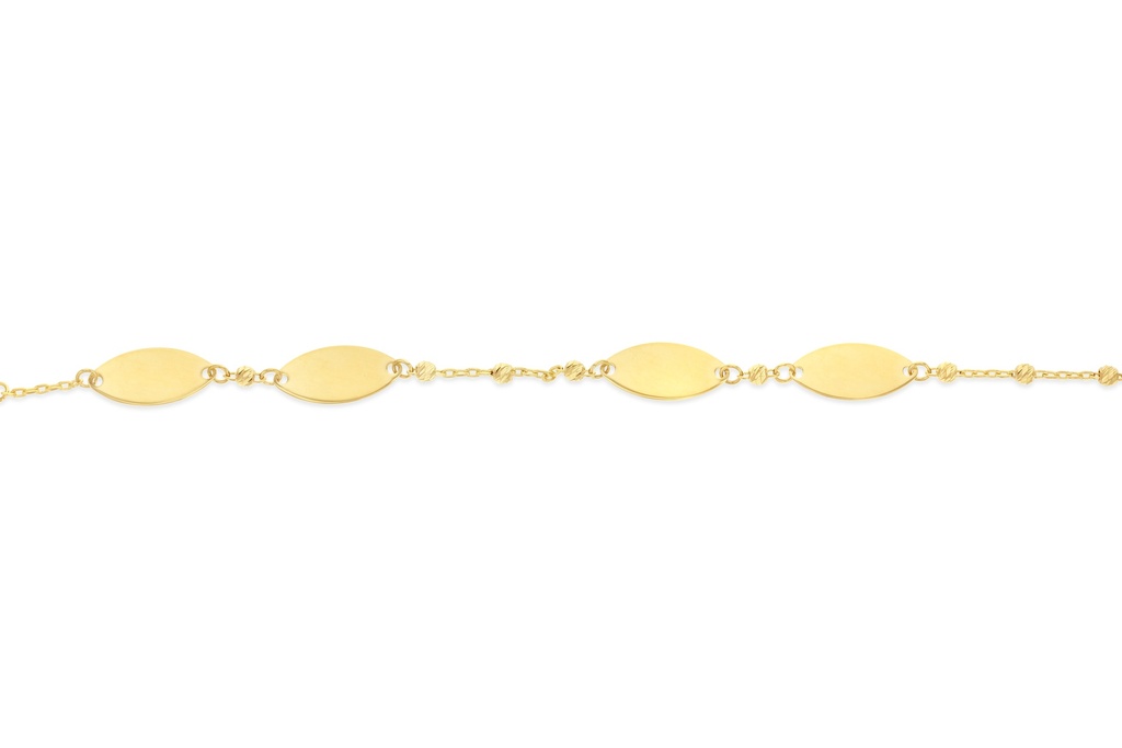 ## 9Y OVAL/MARQUISE DISC BRACELET