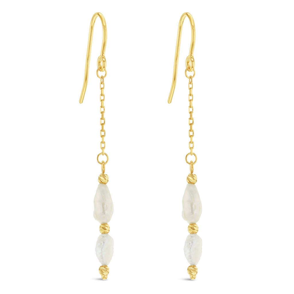9Y PEARL DROP EARRING