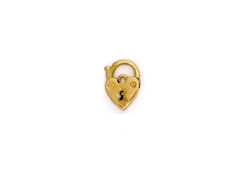 PLAIN FLAT KEYHOLE HEART PADLOCK 12MM