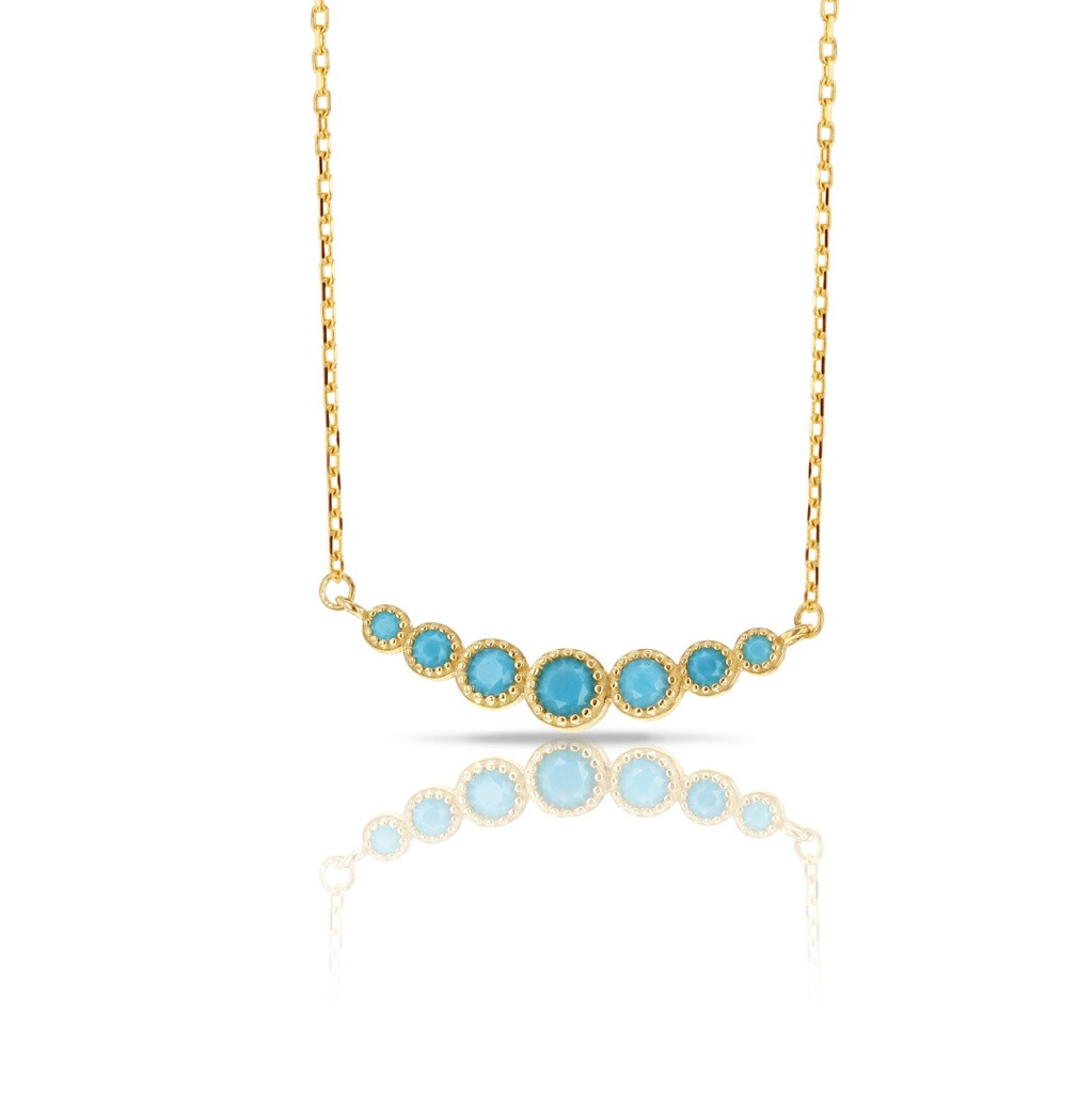 ## 9Y GRADUATED TURQUOISE NECKLAC