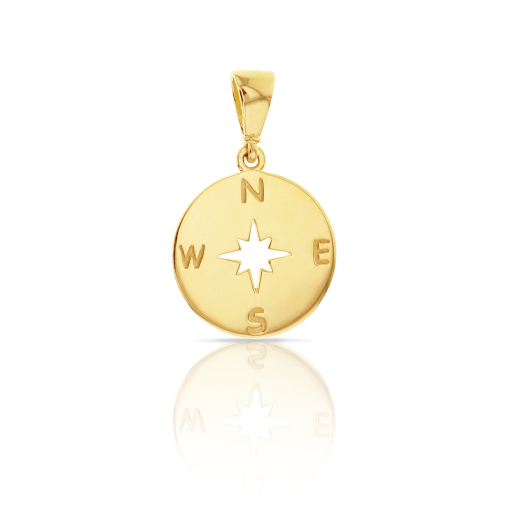 9Y FLAT COMPASS PENDANT