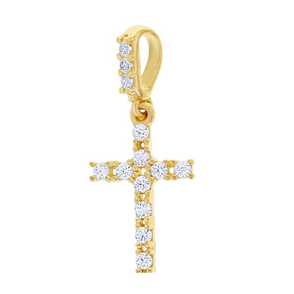 9Y CZ MINI CROSS PENDANT