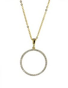 ## 9Y CZ CIRCLE OF LIFE PENDANT