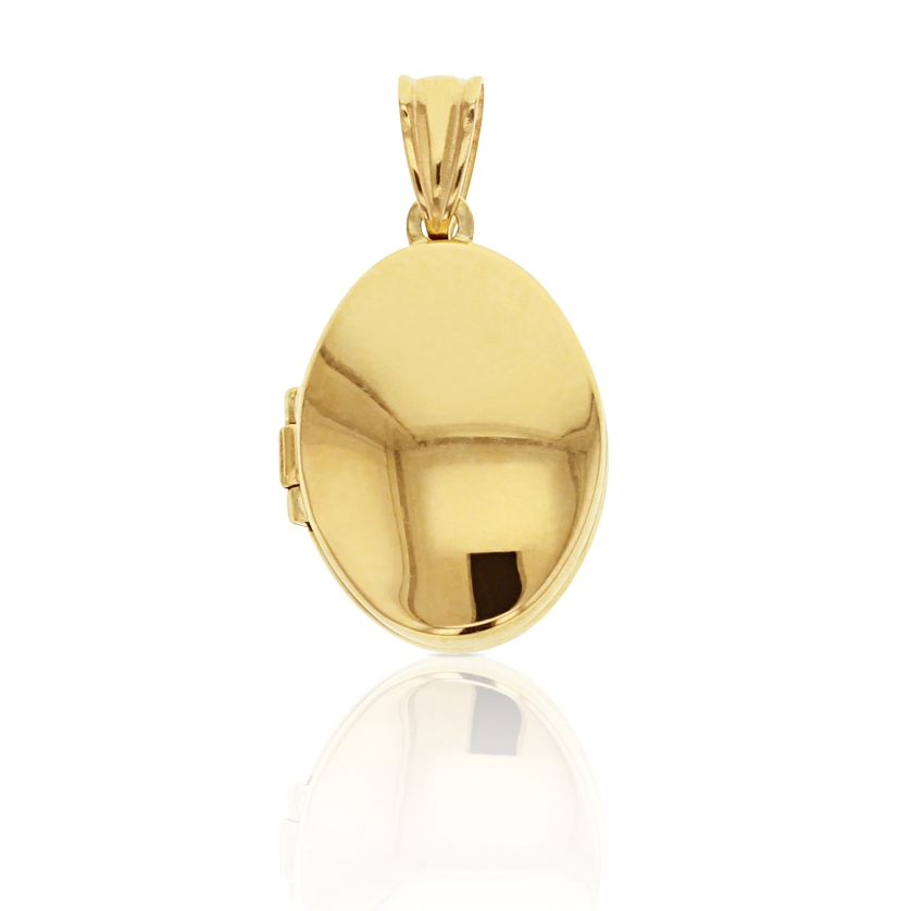 9Y PLAIN POLISHED LOCKET