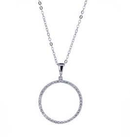 9W CZ CIRCLE OF LIFE PENDANT