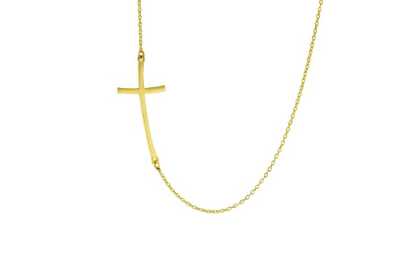 LARGE FINE CROSS ON CCAH30 CHAIN