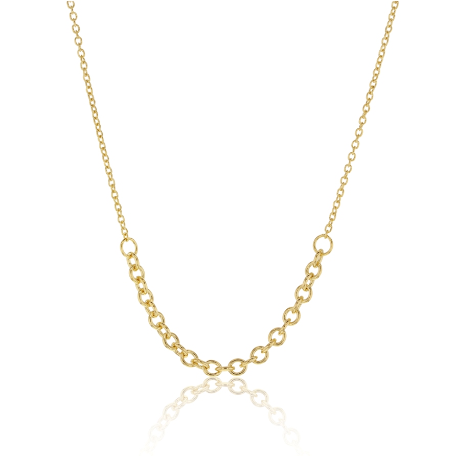CCA65 FEATURE ON FINE HAMMERED CABLE CHAIN