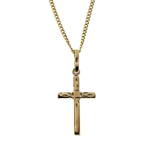 [RCP5] 9Y RELIGIOUS CROSS PENDANT DIAM CUT