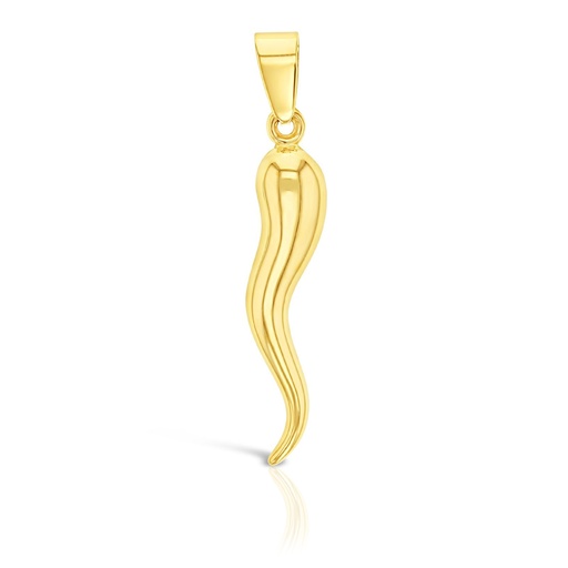 [PD81] 9Y LARGE HORN CHILLI PENDANT - 27.5MM