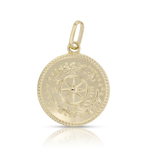 [PD74] ### 9Y COMPASS DISC PENDANT