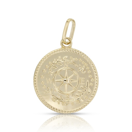 [PD74] 9Y COMPASS DISC PENDANT