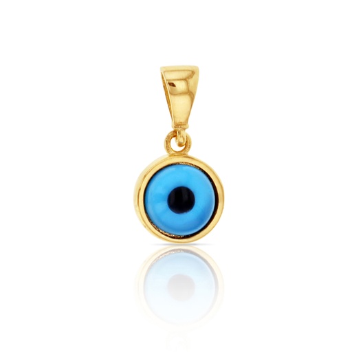 [PD65] 9Y PLAIN ROUND EVIL EYE PENDAN