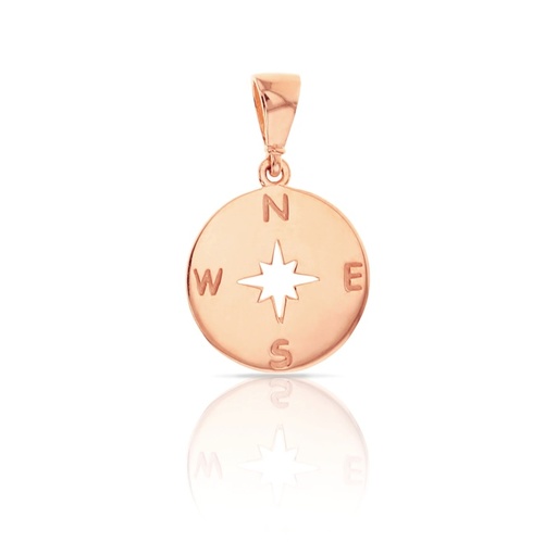 [PD68-RG] 9P FLAT COMPASS PENDANT