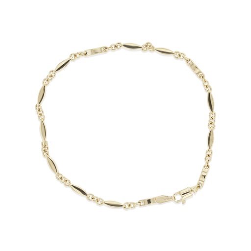 [BB107] 9Y MARQUISE SHAPED LINK FANCY BRACELET