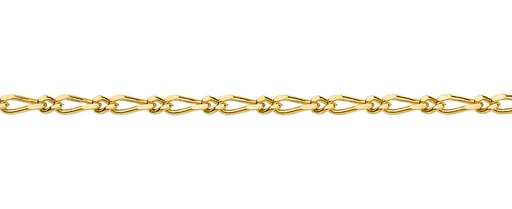 SOLID FIGARO 1+1 DIAMOND CUT 4.5MM