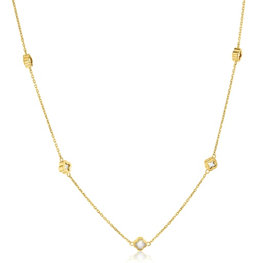 [BB127] 9Y MINI CLOVER M.O.P. NECKLAE