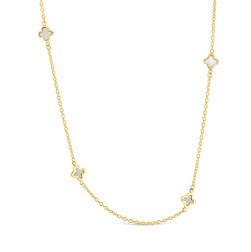 [BB127] 9Y MINI CLOVER M.O.P. NECKLAE