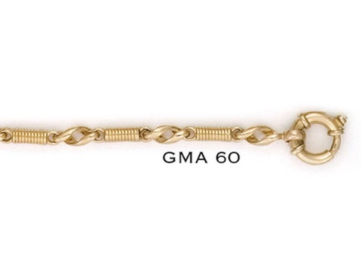 [GMA60] SOLID CASTING STRIPED BAR & OPEN TWIST LINK