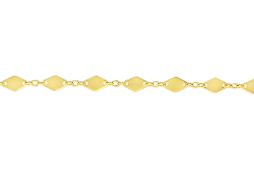 [BB120] ### 9Y FLAT KITE SHAPE BRACELET
