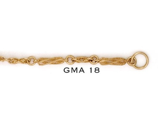 [GMA18] SOLID CASTING TWISTED WIRE TWIST BAR & KNOT LINK