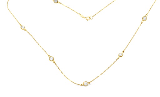 [BB35] ## 9Y CZ BY THE YARD NECKLACE