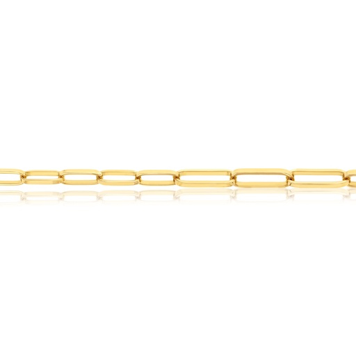 9CT SILVER FILLED SQUARED PAPERCLIP GRADUATED