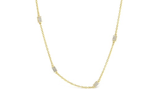 [BB119] ## 9Y FANCY CZ FEATURE NECKLACE