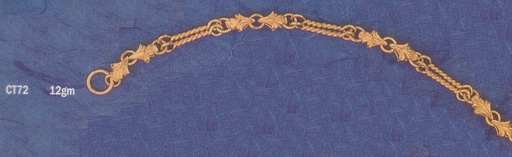 [CT72] SOLID CASTING DOUBLE TWIST BARS & FLEUR LEAF
