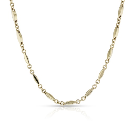 [BB108] ## 9Y MARQUISE SHAPED LINK FANCY NECKLACE