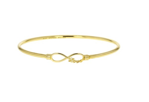 SOLID INFINITY W/LOVE BANGLE