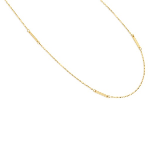 [BB62] 9Y MULTI BAR & CHAIN NECKLACE