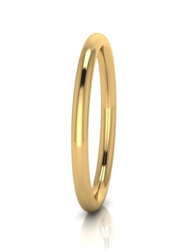 SOLID GOLF 6.5MM BANGLE