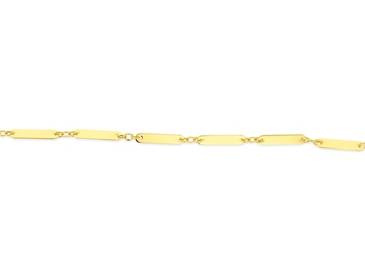 [BB130] ## 9Y FLAT BAR BRACELET